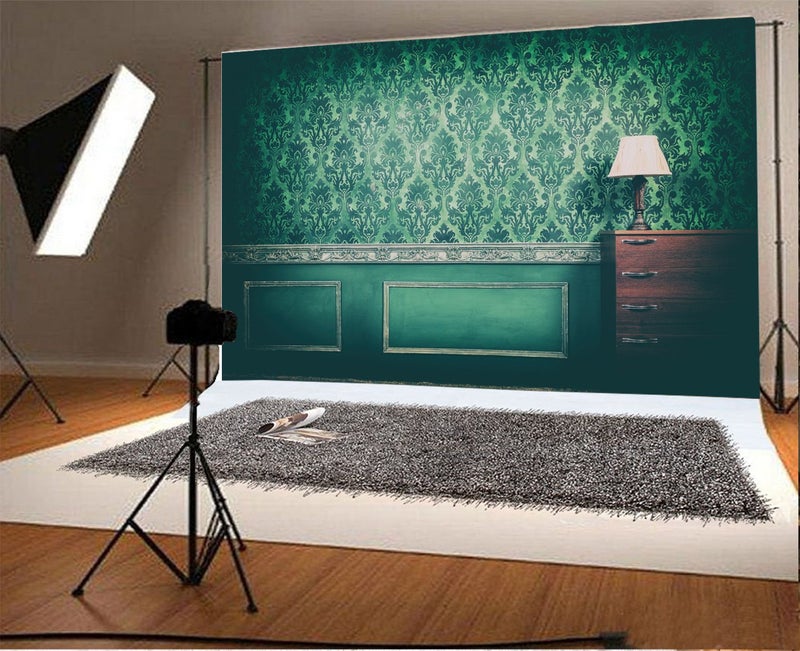 Yeele 10x8ft Vintage Room Interior Backdrop for Photography Antique Green Rococo Old Wall Background Kids Adult Photo Booth Shoot Vinyl Studio Props - Image 2